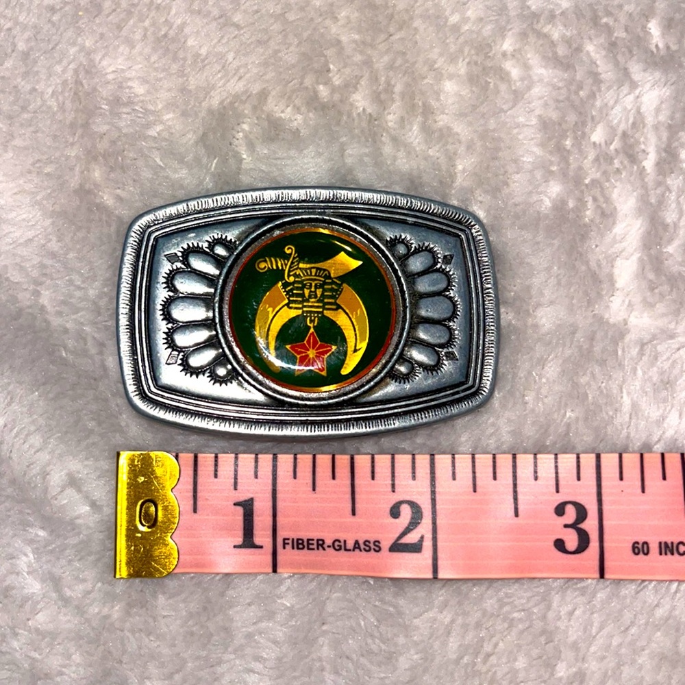 Shriner Mason Freemason Sword Red Star Traditional Emblem  Belt Buckle